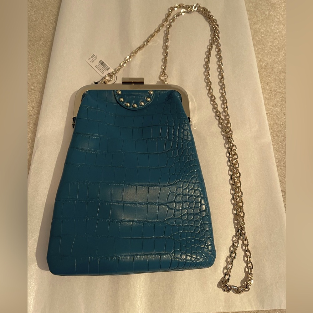 NWT White House Black Market Mini Crocodile Crossbody